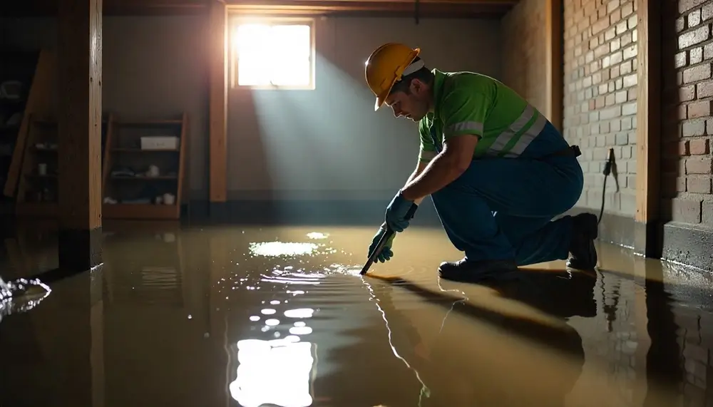 Professional water damage restoration services in Trufant, MI